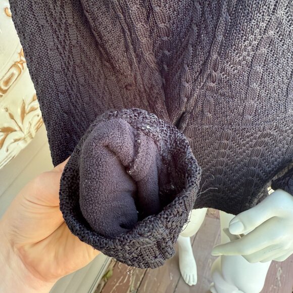 Women's Spyder Black Cable Stryke Knit Jacket - Picture 8 of 8